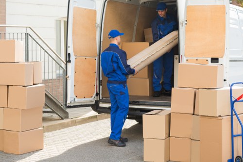 Commercial moving team planning a business relocation in Leyton