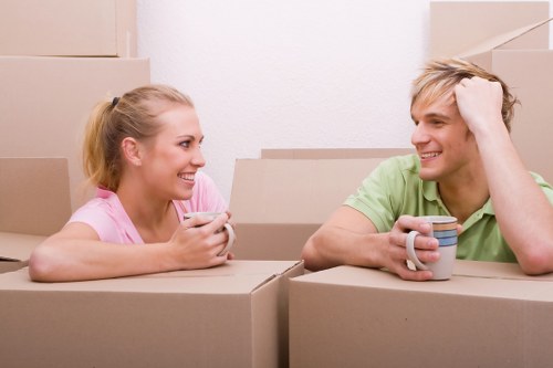 Packing and preparing household items for a Leyton move