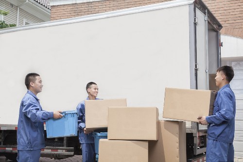 Man With Van Leyton team preparing items safely for a move