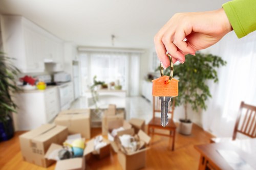 Careful handling of furniture during a Leyton home move