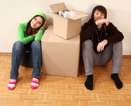 Professional loading of furniture into a moving van in Leyton