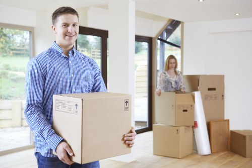 Unpacking boxes and organising rooms after a move