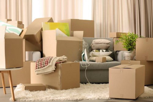 Careful packing and furniture handling during a Leyton house move