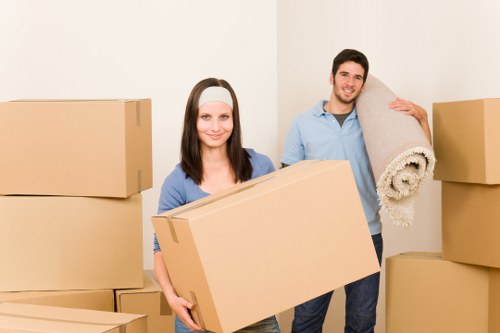 Removal van supporting a flat or house move in Leyton