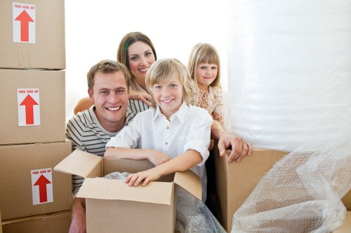 Packed moving van ready for a local removal job in Leyton